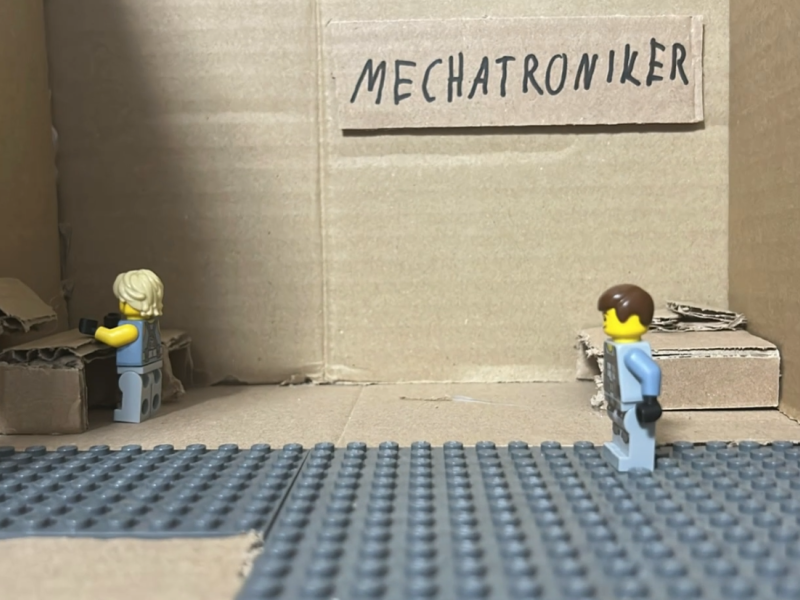 Stop-Motion-Projekt der Klasse 9b im Fach WiB