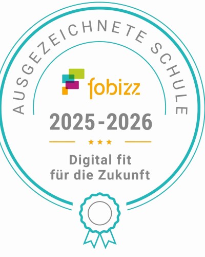 Auszeichnung als fobizz Schule 2025/26