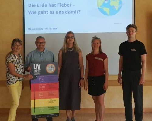 UV-Index-Tafeln f&uuml;r die Mittelschule Lindenberg